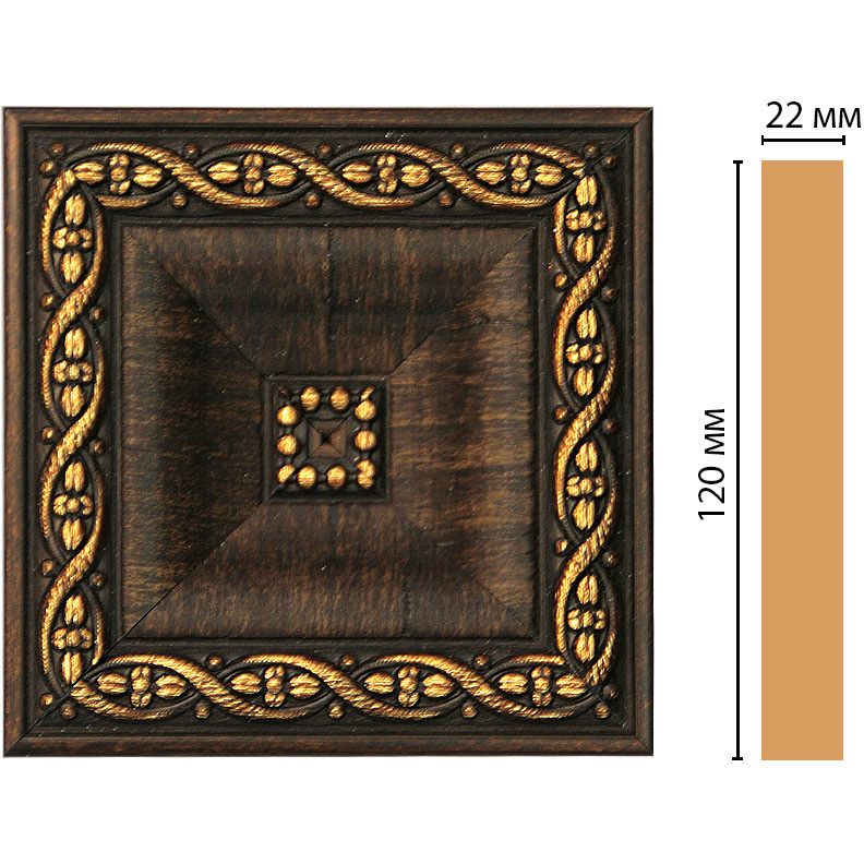 Вставка цветная Decomaster (Декомастер) 120х120х22 мм D208-1