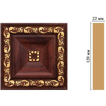 Вставка цветная Decomaster (Декомастер) 120х120х22 мм D208-1084