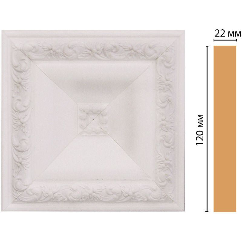 Вставка цветная Decomaster (Декомастер) 120х120х22 мм D208-115