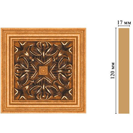 Вставка цветная Decomaster (Декомастер) 120х120х22 мм D208-1223