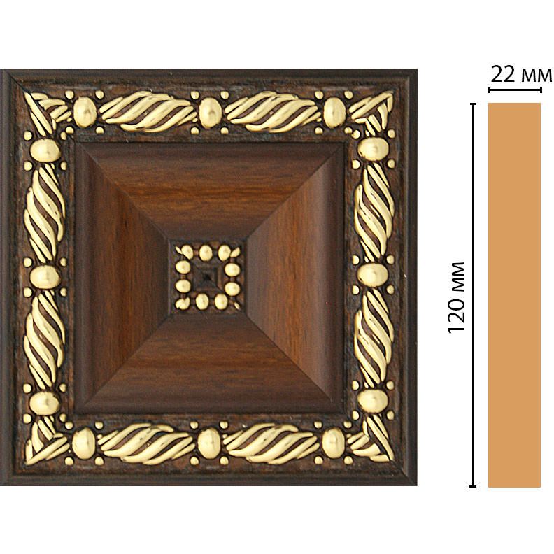Вставка цветная Decomaster (Декомастер) 120х120х22 мм D208-51