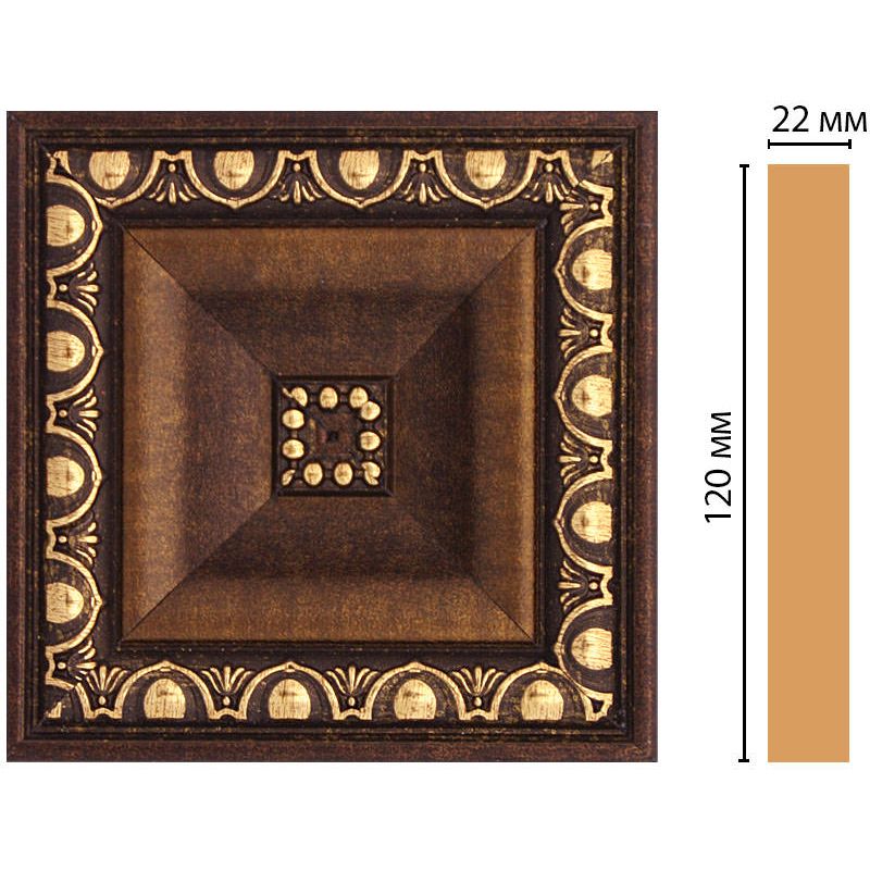 Вставка цветная Decomaster (Декомастер) 120х120х22 мм D208-56