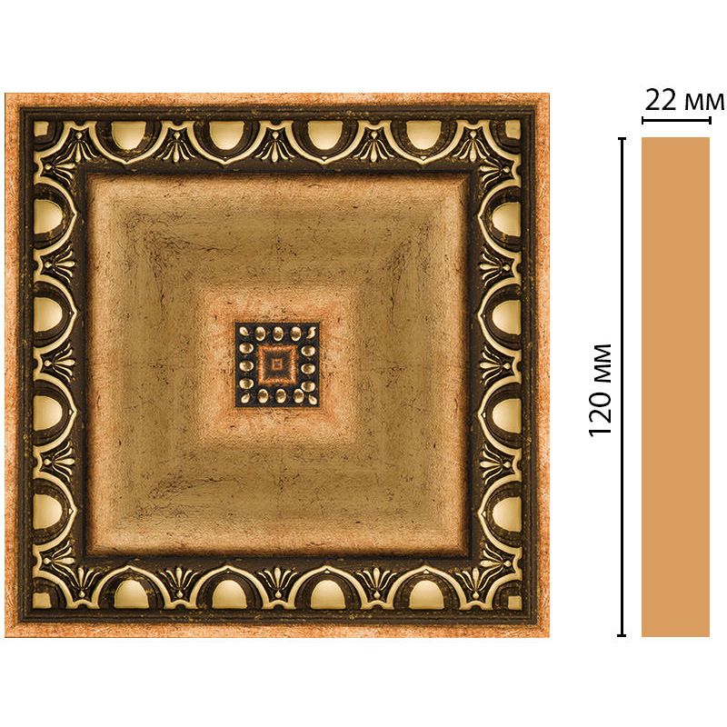 Вставка цветная Decomaster (Декомастер) 120х120х22 мм D208-57
