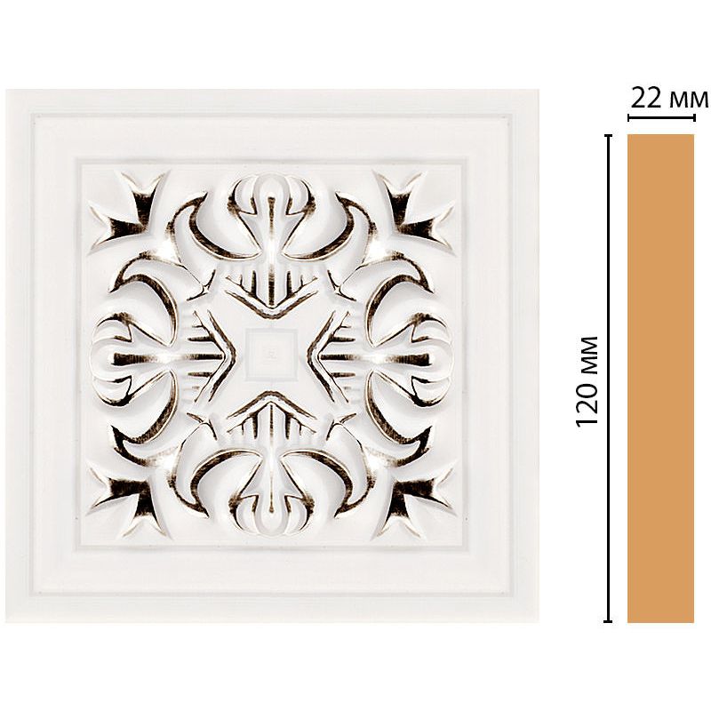 Вставка цветная Decomaster (Декомастер) 120х120х22 мм D208-60