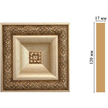 Вставка цветная Decomaster (Декомастер) 120х120х22 мм D208-933