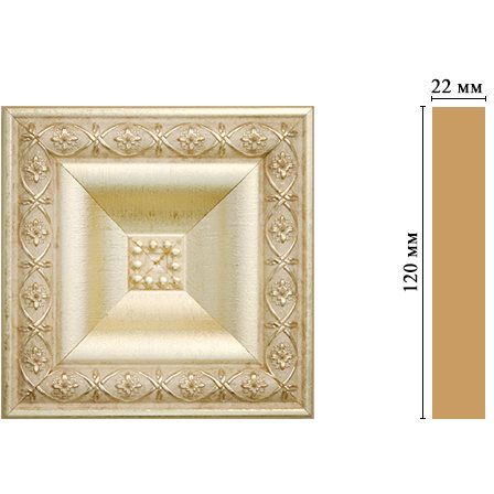 Вставка цветная Decomaster (Декомастер) 120х120х22 мм D208-937