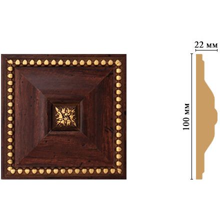 Вставка цветная Decomaster (Декомастер) 100х100х22 мм D209-1084