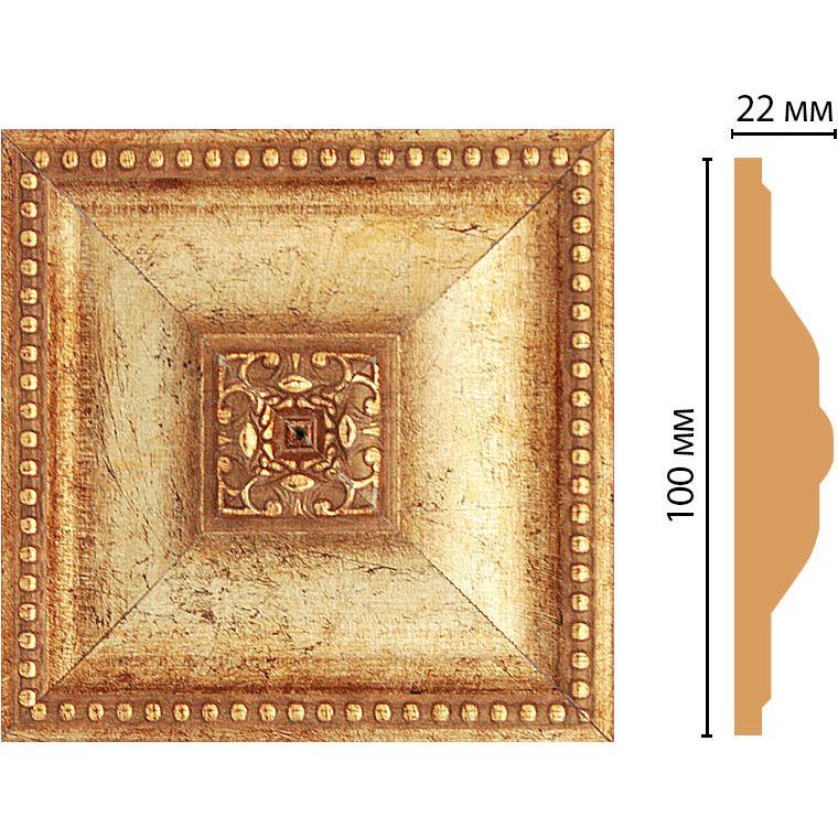 Вставка цветная Decomaster (Декомастер) 100х100х22 мм D209-126