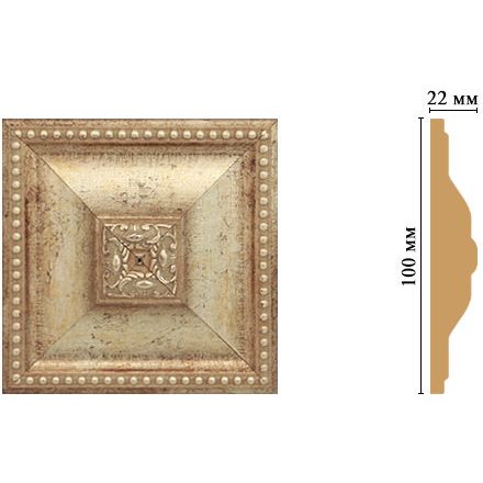Вставка цветная Decomaster (Декомастер) 100х100х22 мм D209-127