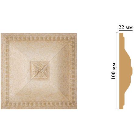 Вставка цветная Decomaster (Декомастер) 100х100х22 мм D209-18D