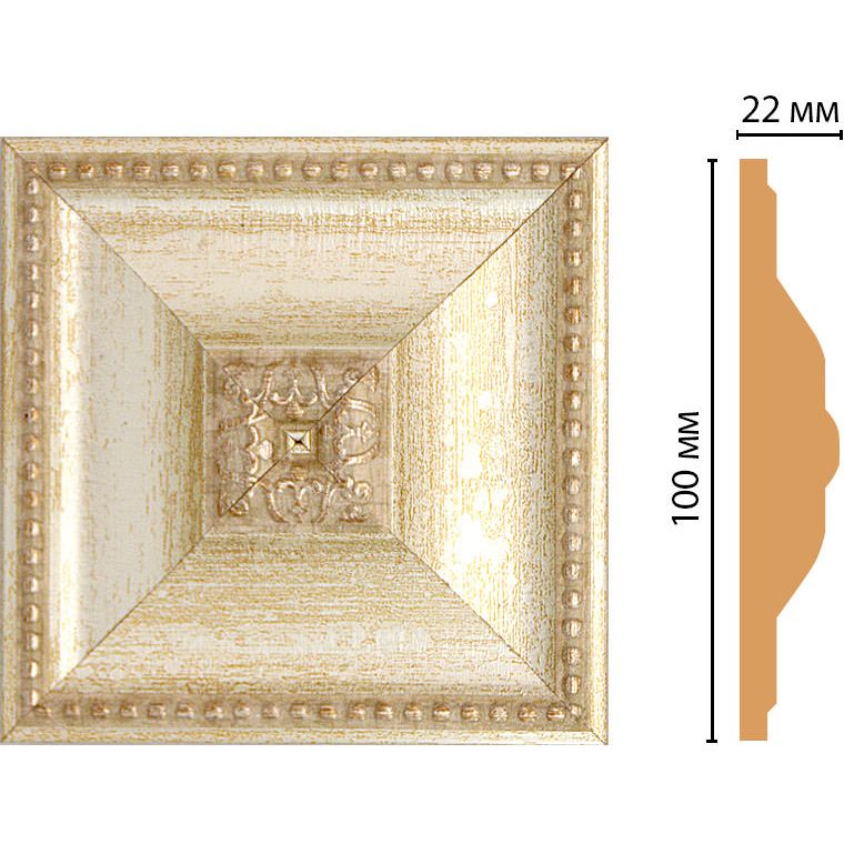 Вставка цветная Decomaster (Декомастер) 100х100х22 мм D209-281