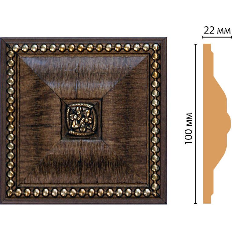 Вставка цветная Decomaster (Декомастер) 100х100х22 мм D209-3