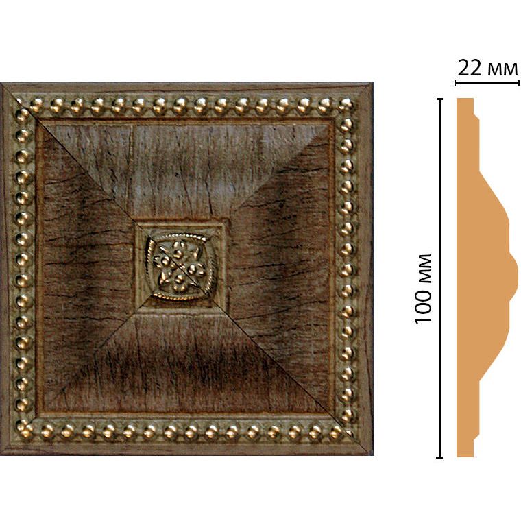 Вставка цветная Decomaster (Декомастер) 100х100х22 мм D209-4