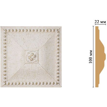 Вставка цветная Decomaster (Декомастер) 100х100х22 мм D209-40