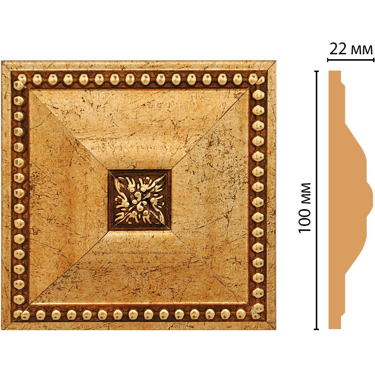 Вставка цветная Decomaster (Декомастер) 100х100х22 мм D209-552