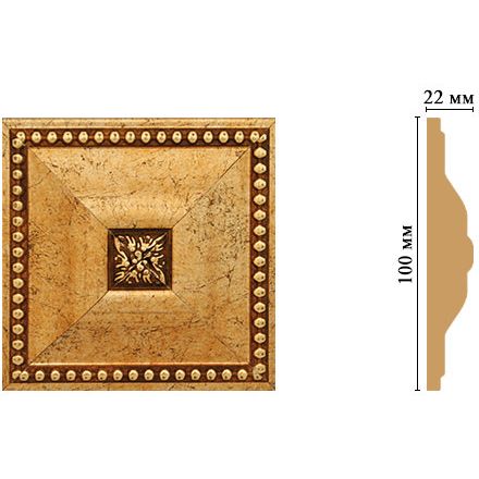 Вставка цветная Decomaster (Декомастер) 100х100х22 мм D209-552