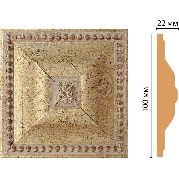 Вставка цветная Decomaster (Декомастер) 100х100х22 мм D209-553
