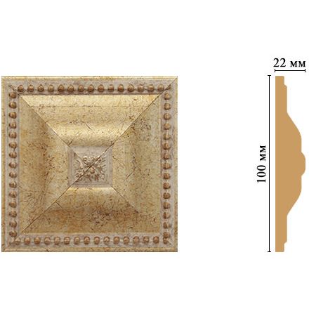 Вставка цветная Decomaster (Декомастер) 100х100х22 мм D209-553