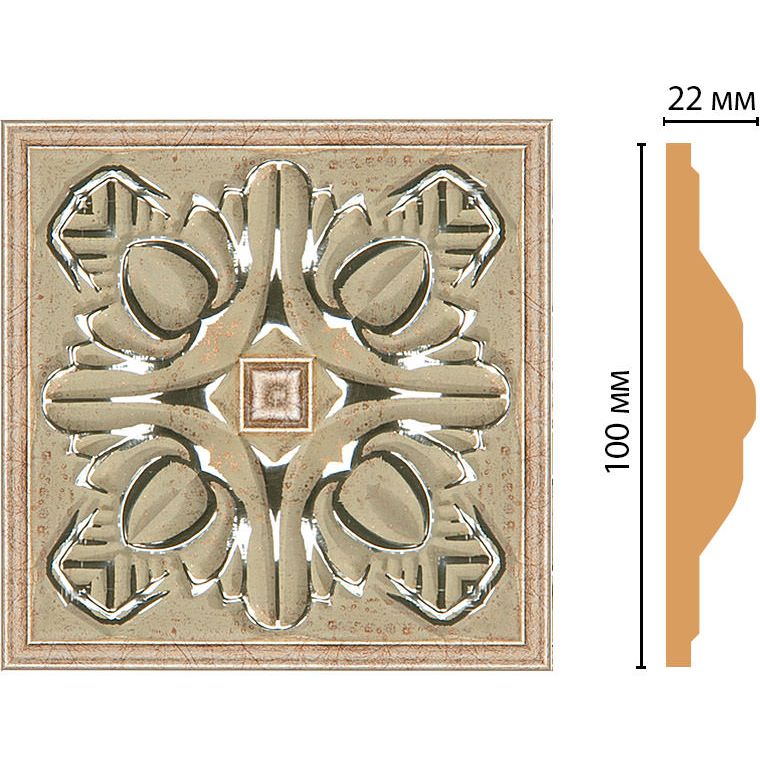 Вставка цветная Decomaster (Декомастер) 100х100х22 мм D209-59