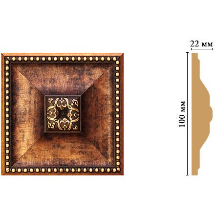 Вставка цветная Decomaster (Декомастер) 100х100х22 мм D209-767