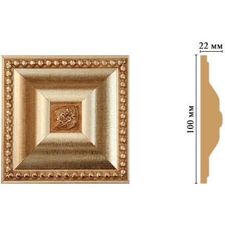 Вставка цветная Decomaster (Декомастер) 100х100х22 мм D209-933