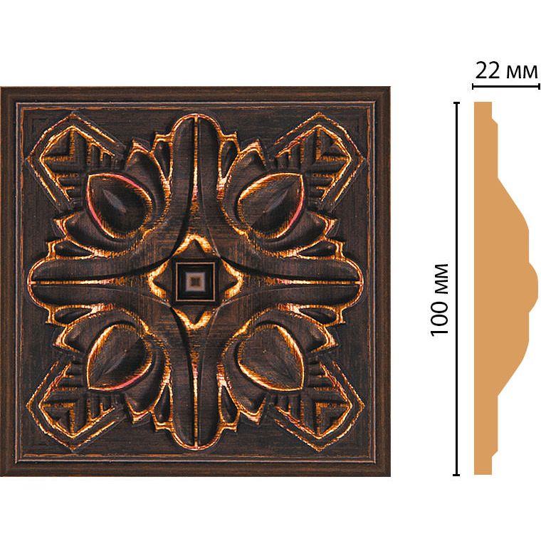 Вставка цветная Decomaster (Декомастер) 100х100х22 мм D209-966