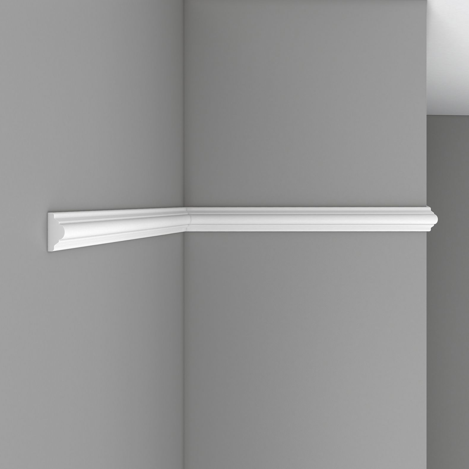 Молдинг гладкий Decomaster (Декомастер) гибкий 40х18х2400 мм 97010F