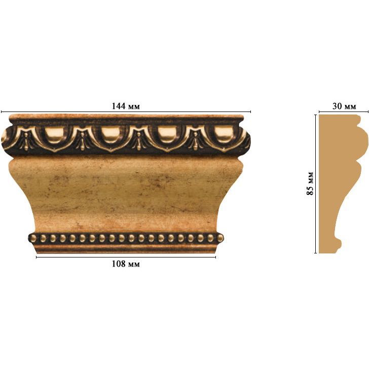 Капитель Decomaster (Декомастер) 144х85х30 мм D202-57