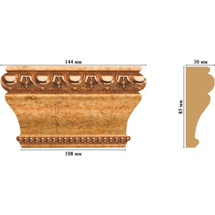 Капитель Decomaster (Декомастер) 144х85х30 мм D202-58