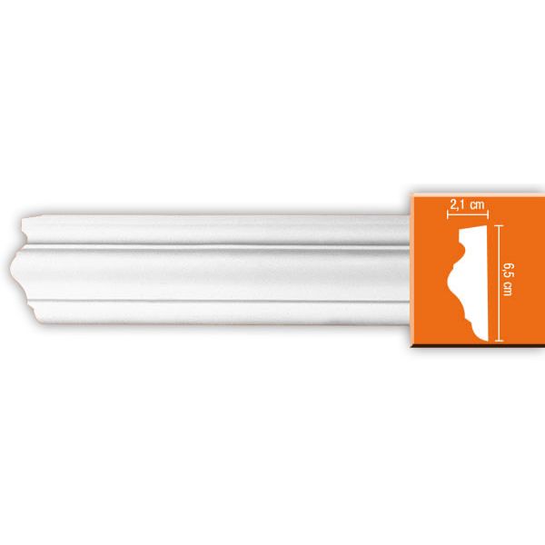 Молдинг гладкий Decomaster (Декомастер) 65х21х2400 мм 97022