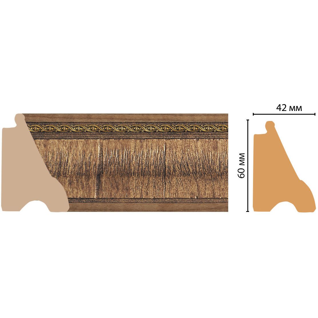 Багет Decomaster (Декомастер) 60х42х2900 мм 175-3