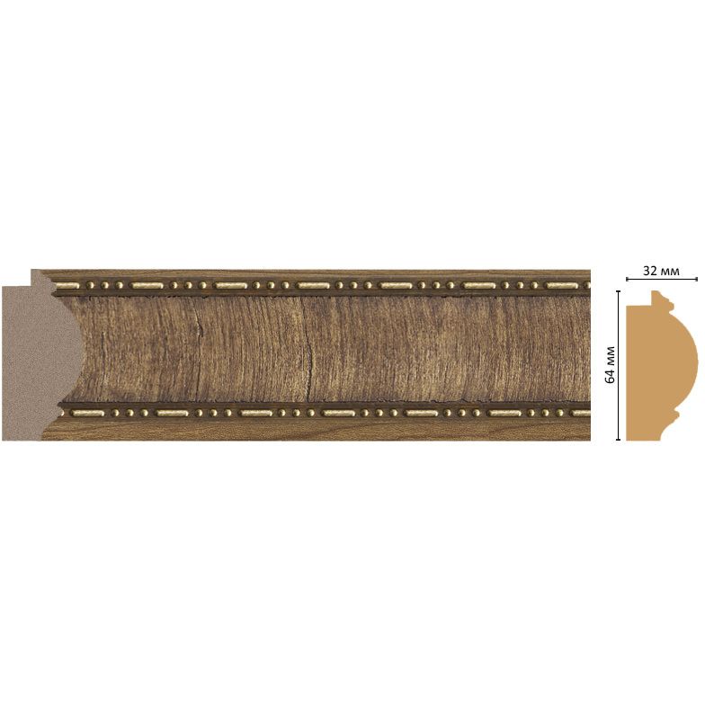 Багет Decomaster (Декомастер) 64х32х2900 мм 176-3
