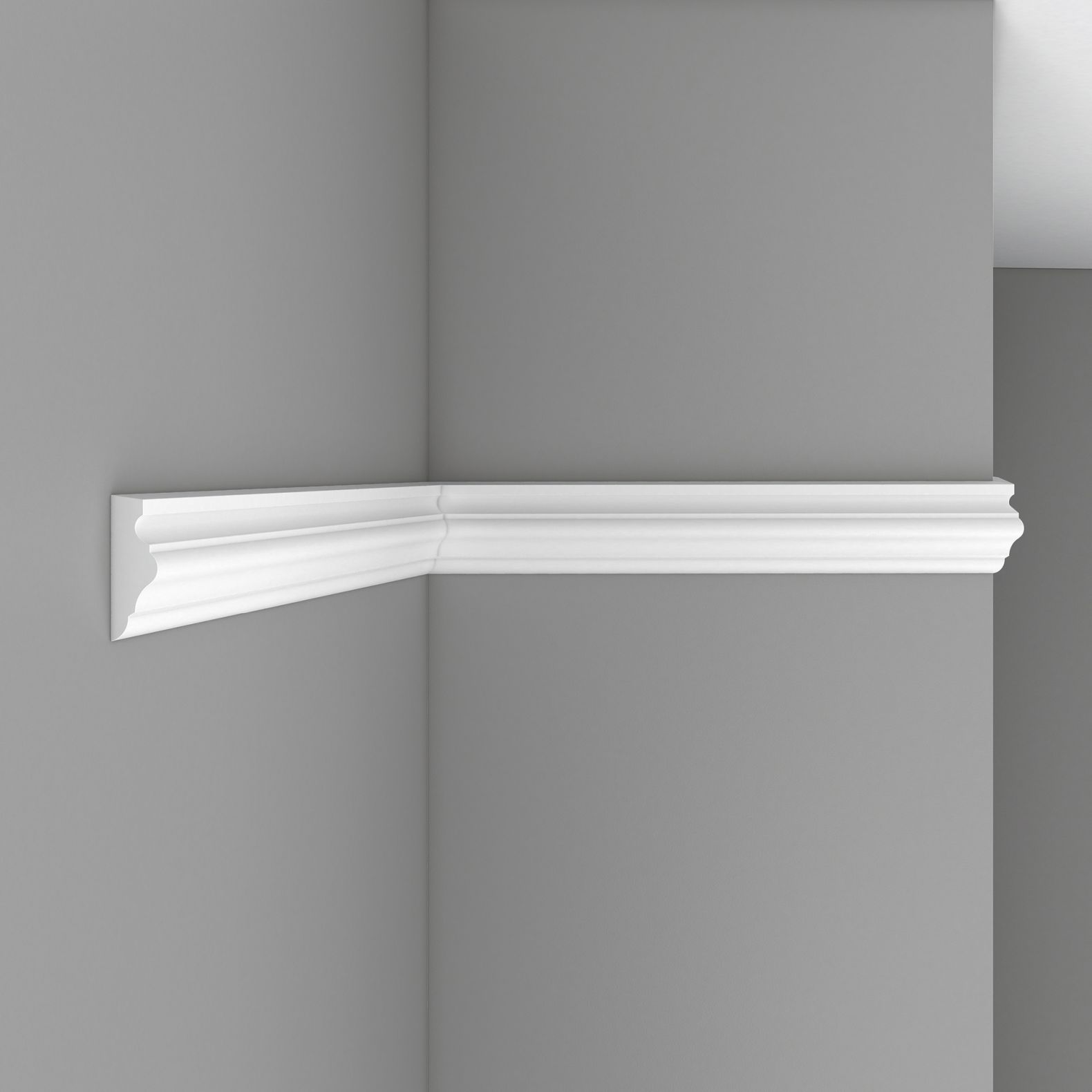 Молдинг гладкий Decomaster (Декомастер) гибкий 65х21х2400 мм 97022F