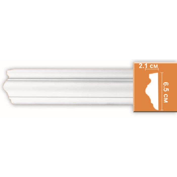 Молдинг гладкий Decomaster (Декомастер) гибкий 65х21х2400 мм 97022F