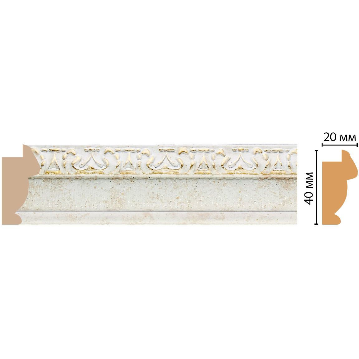 Багет Decomaster (Декомастер) 40х20х2900 мм 807-41