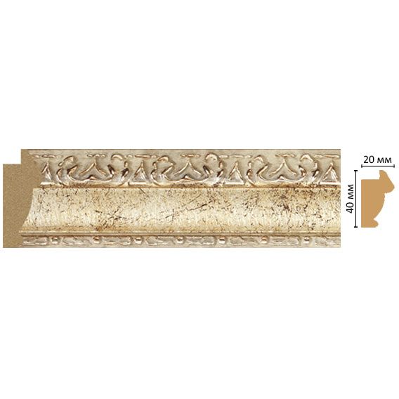 Багет Decomaster (Декомастер) 40х20х2900 мм 807-553