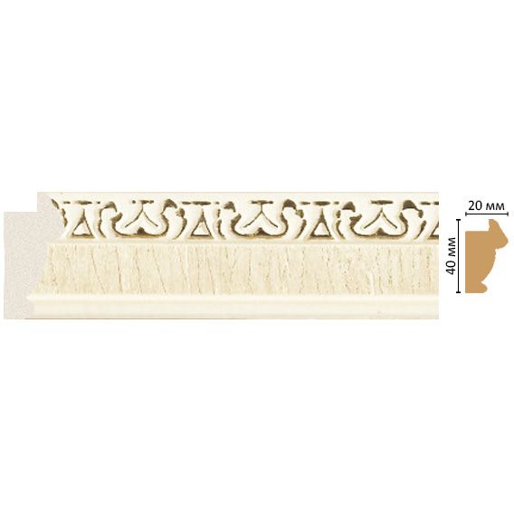 Багет Decomaster (Декомастер) 40х20х2900 мм 807-6