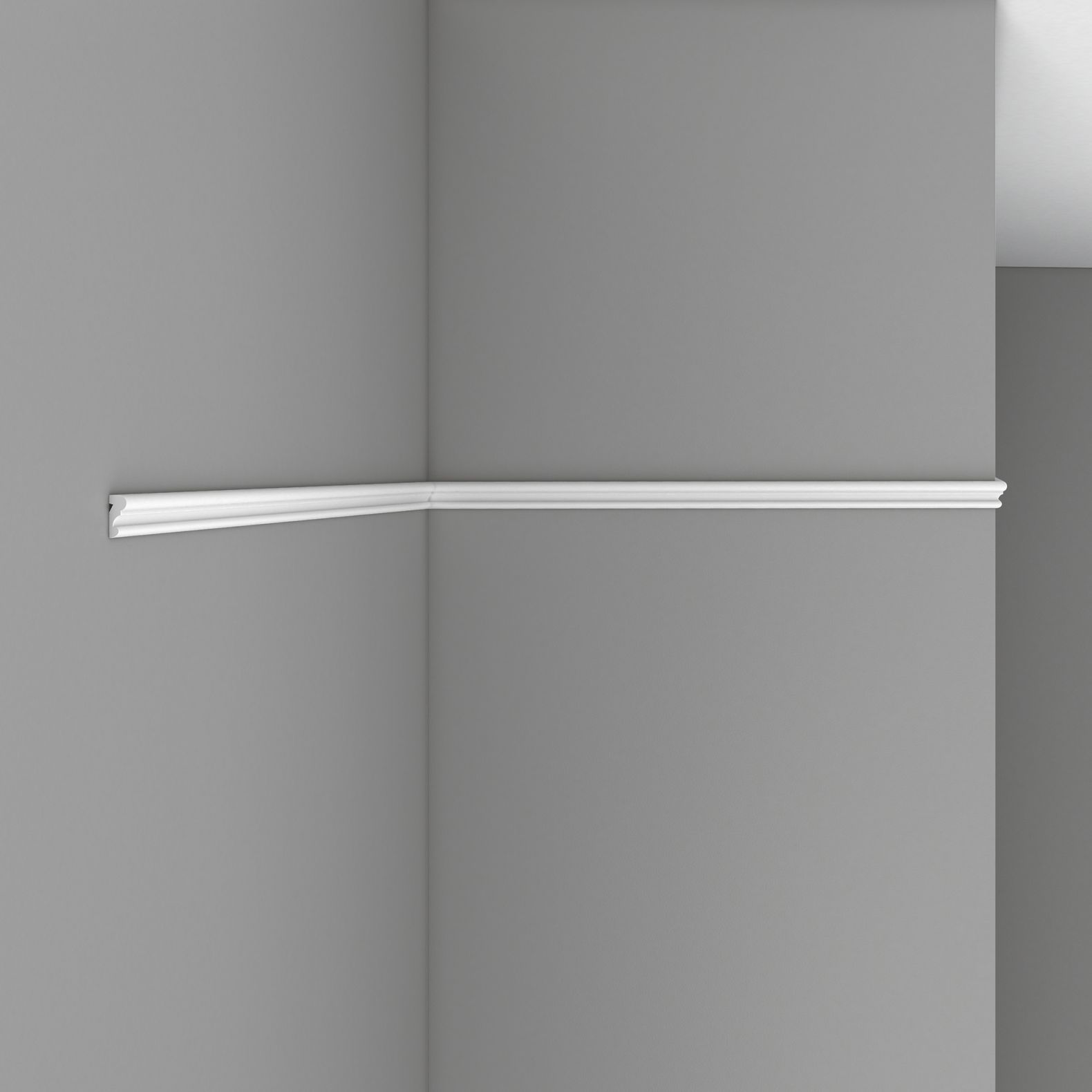 Молдинг гладкий Decomaster (Декомастер) гибкий 19х8х2400 мм 97100F