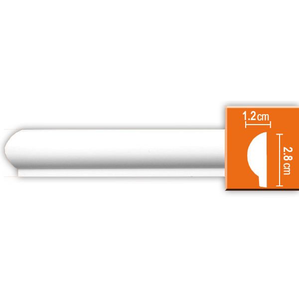 Молдинг гладкий Decomaster (Декомастер) гибкий 30х12х2400 мм 97101F