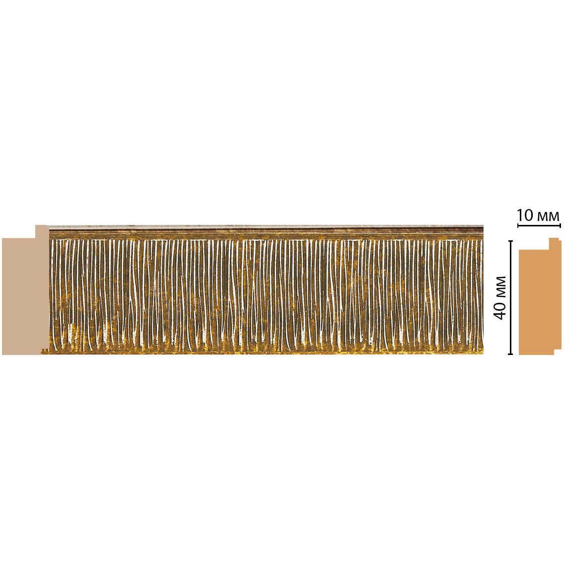 Молдинг Decomaster (Декомастер) 40х10х2400 мм 109-17