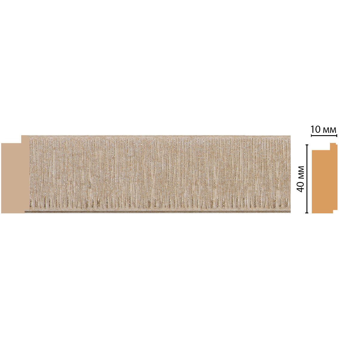 Молдинг Decomaster (Декомастер) 40х10х2400 мм 109-18