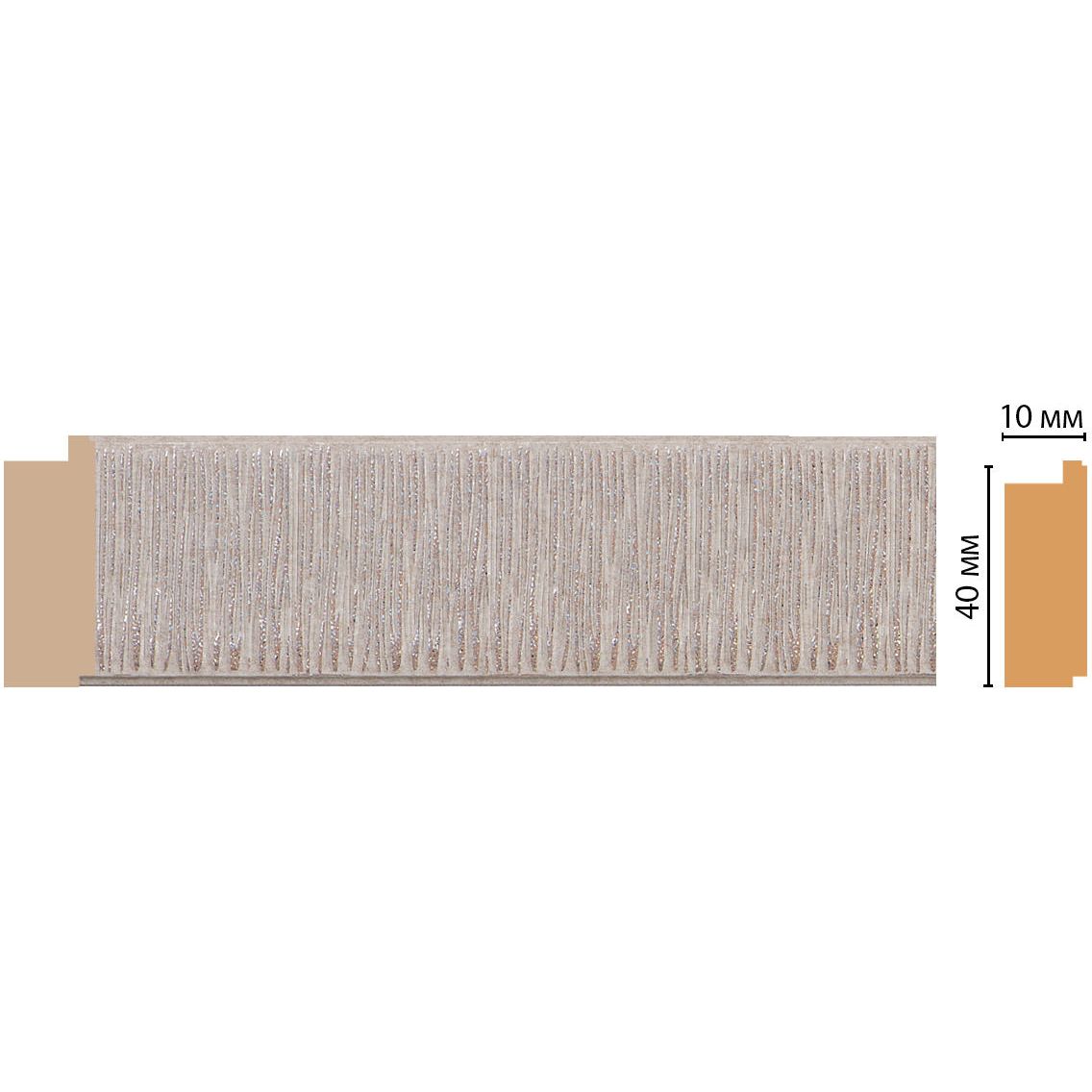 Молдинг Decomaster (Декомастер) 40х10х2400 мм 109-19