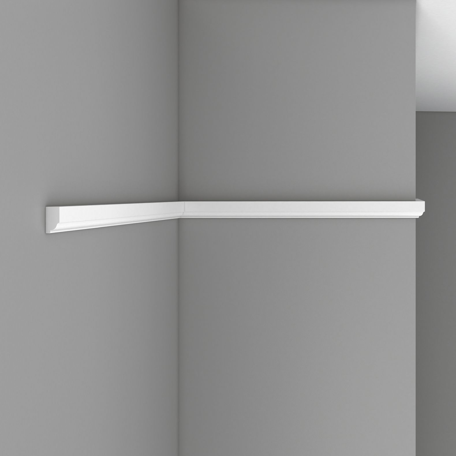 Молдинг гладкий Decomaster (Декомастер) гибкий 28х15х2400 мм 97111F