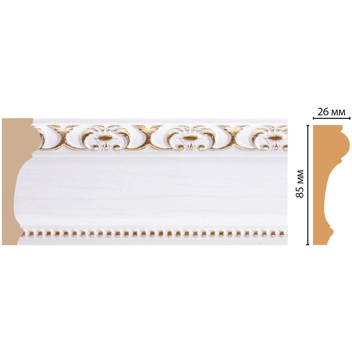 Молдинг Decomaster (Декомастер) 84х26х2400 мм 147-118