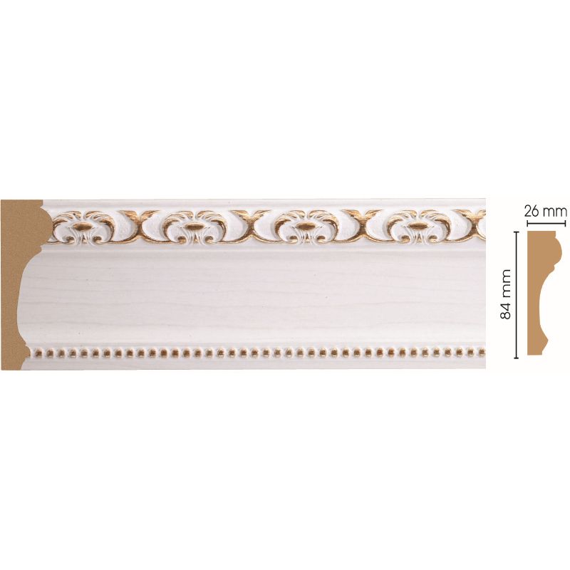 Молдинг Decomaster (Декомастер) 84х26х2400 мм 147-118