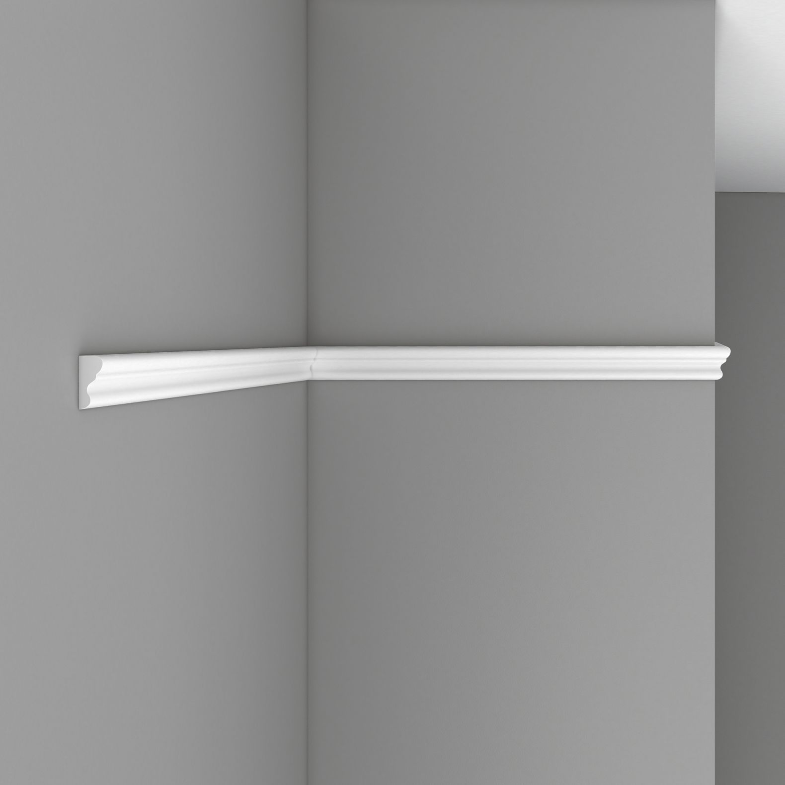 Молдинг гладкий Decomaster (Декомастер) гибкий 33х15х2400 мм 97124F