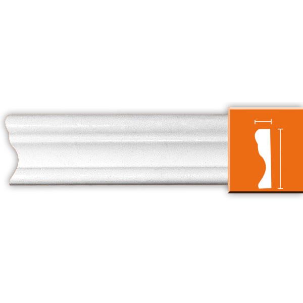 Молдинг гладкий Decomaster (Декомастер) гибкий 33х15х2400 мм 97124F