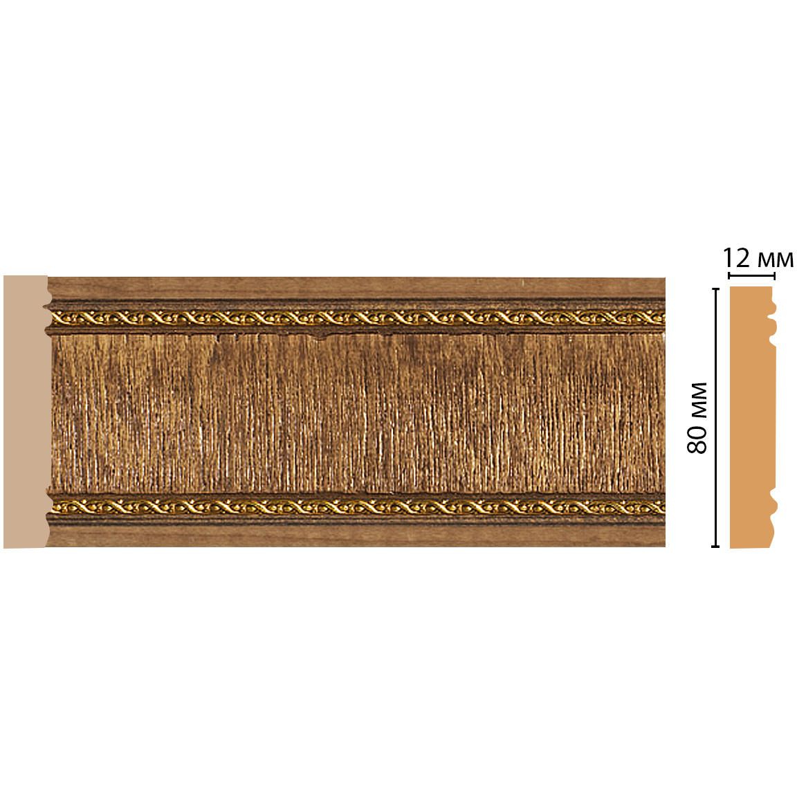 Молдинг Decomaster (Декомастер) 80х12х2400 мм 150-3
