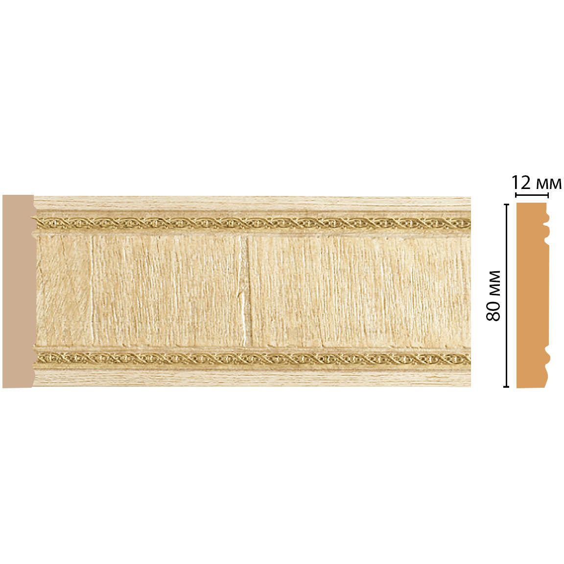 Молдинг Decomaster (Декомастер) 80х12х2400 мм 150-5