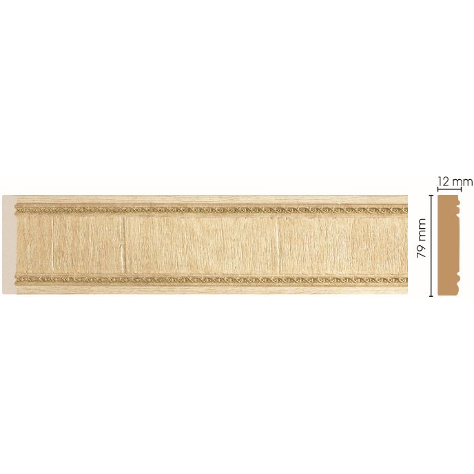 Молдинг Decomaster (Декомастер) 80х12х2400 мм 150-5